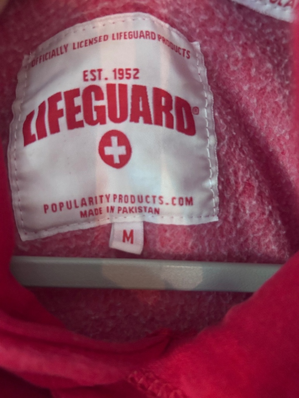 Red Lifeguard Graphic Hoodie Sweatshirt